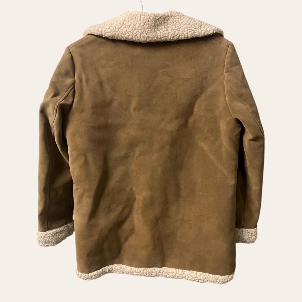 70s vintage faux suede sherpa lined jacket Fingerhut Fashions - small - Picture 2 of 3